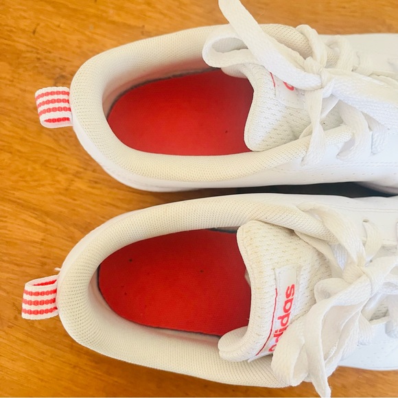 🌱 ADIDAS Sz 37 1/3 “Neo Advantage” White Pink Sneaker Shoe - Picture 4 of 11